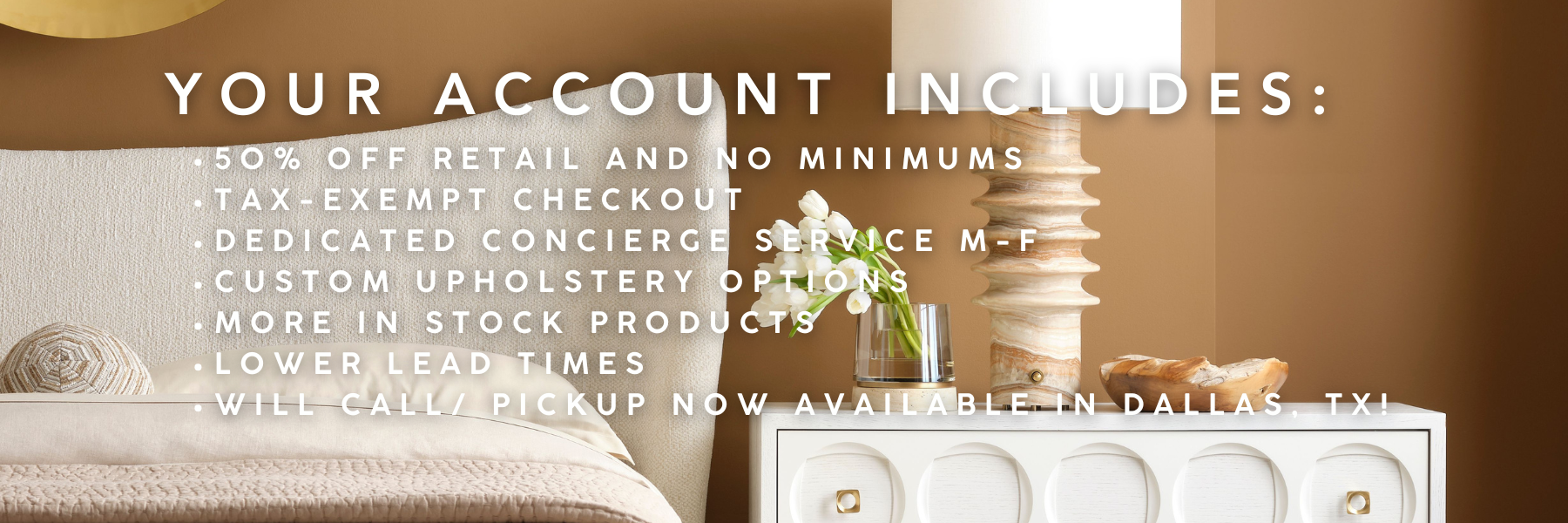 your account includes the following